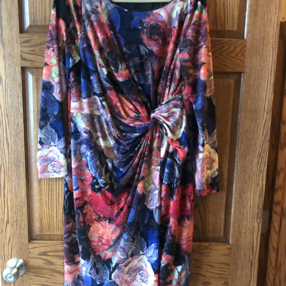 Multi color, long sleeve AP dress